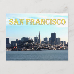 San Francisco City View från Bay Vykort