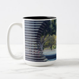 San Francisco City View through Metal Frame Två-Tonad Mugg