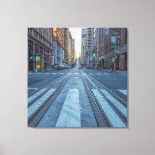San Francisco Cityscape Street View Canvastryck