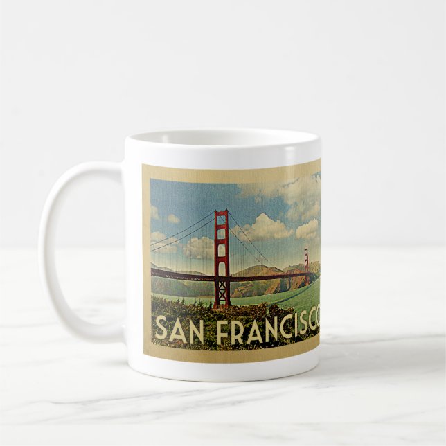San Francisco Coffee Mugg Golden Grind Bridge Retr (Vänster)