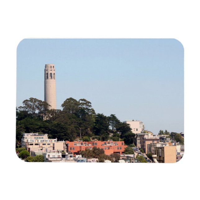 San Francisco Coit Torn Magnet (Horisontell)