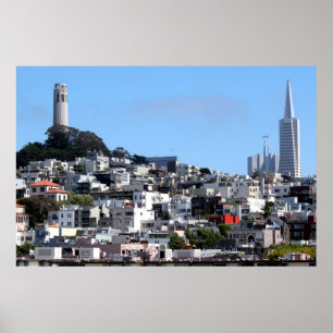 San Francisco Coit torn Poster