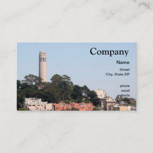 San Francisco Coit torn Visitkort