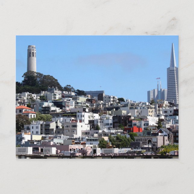 San Francisco Coit Torn Vykort (Framsida)