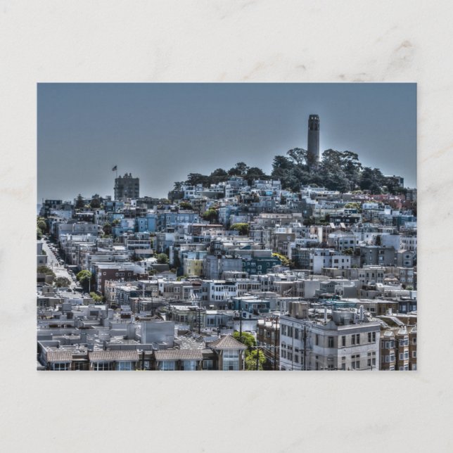 San Francisco Coit Tower Vykort (Framsida)