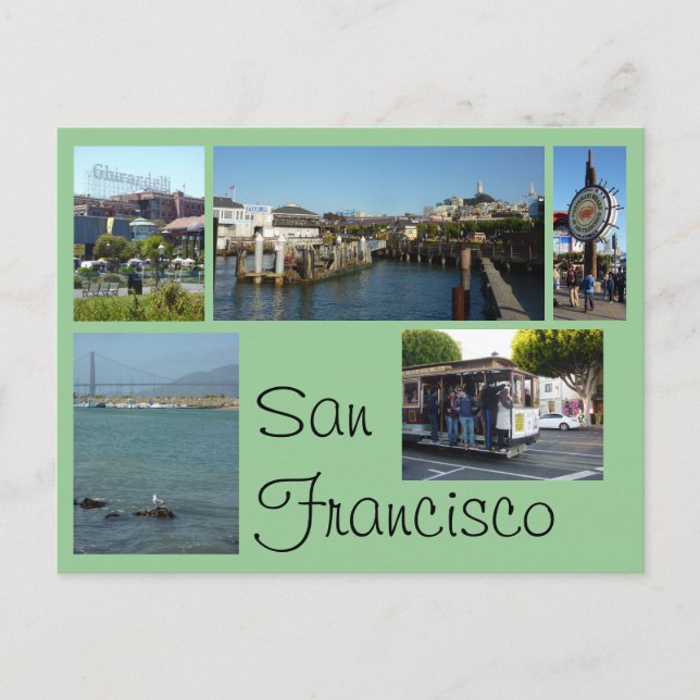 San Francisco Collage Vykort (Framsida)