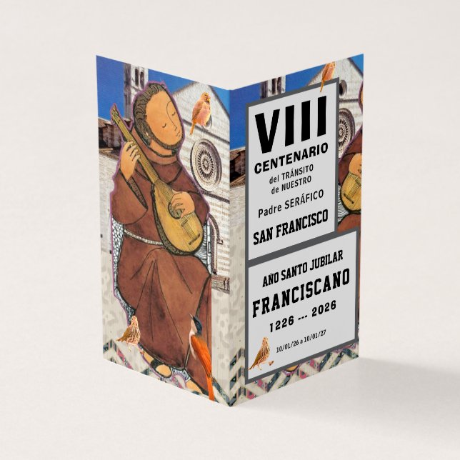 San Francisco de Asis Folded Card Kort (Utsida)