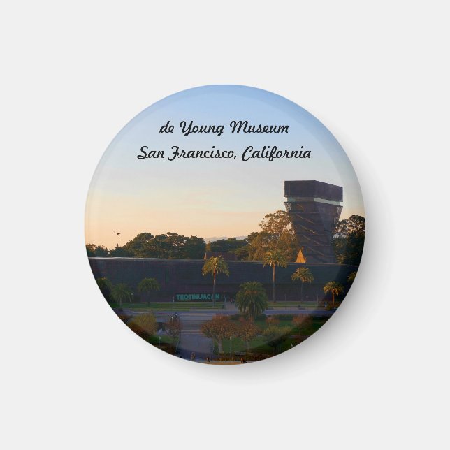 San Francisco de Young Museum #3 Magnet (Framsidan)