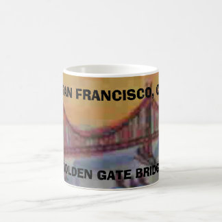 SAN FRANCISCO DEN GULD- GRINDEN ÖVERBRYGGAR KAFFEMUGG