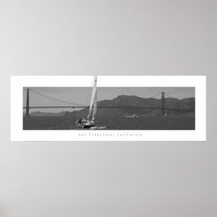 San Francisco - den guld- grinden överbryggar med Poster
