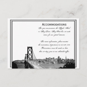 San Francisco Destination Wedding-logi Tilläggskort