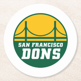 San Francisco Dons Underlägg Papper Rund