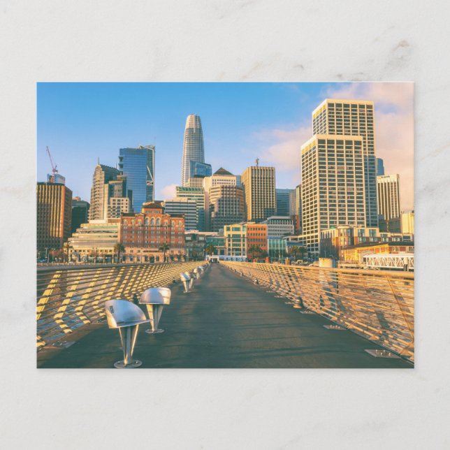 San Francisco Downtown Skyline Vykort (Framsida)