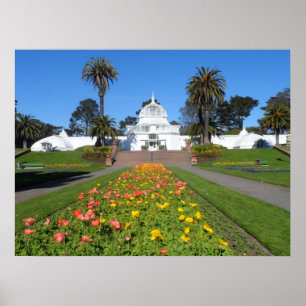San Francisco drivhus av blommor Poster