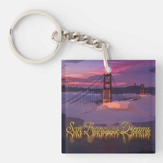 "San Francisco Drömmar" Golden Gate Bridge Solnedg (Framsidan)
