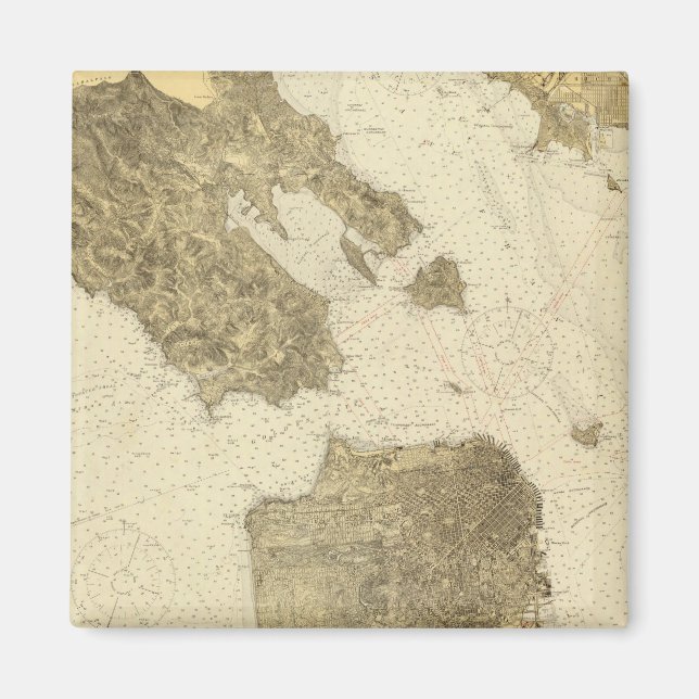 San Francisco Entrance, Kalifornien 2 Magnet (Framsidan)