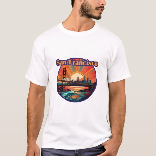 San Francisco Färg T Shirt (Framsida)