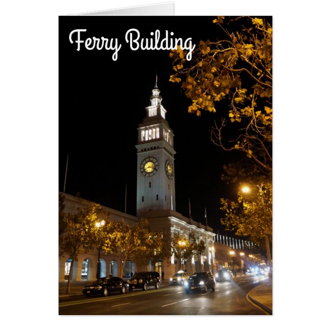 San Francisco Ferry Bygger #13-kort Hälsningskort (Framsidan)