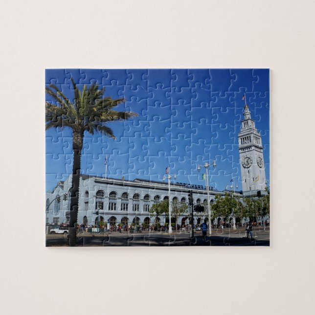 San Francisco Ferry Byggnad #2 Jigszle Puzzle Pussel (Horisontell)