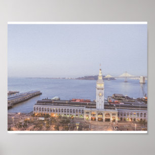 San Francisco Ferry Byggnads Poster