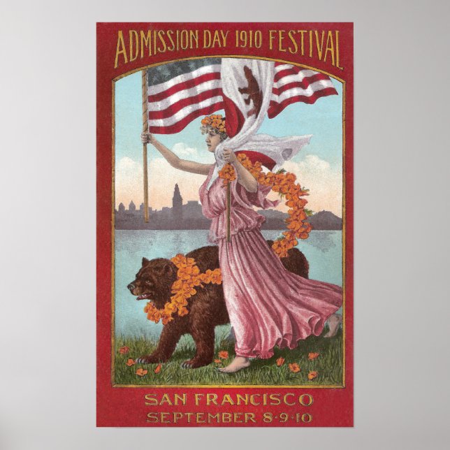 San Francisco-festivalen 1910 Poster (Framsidan)