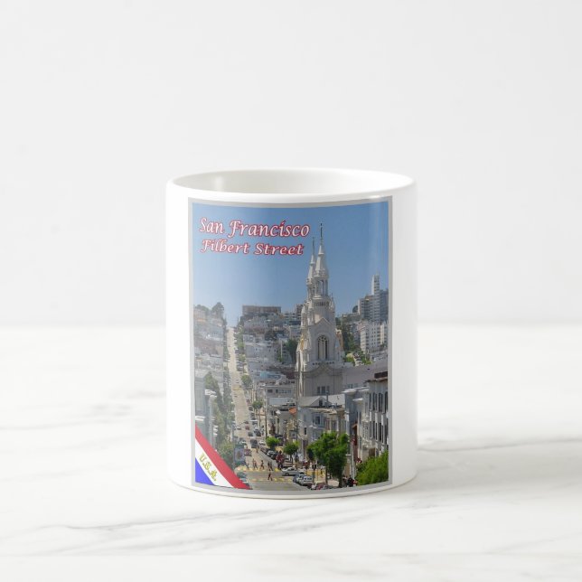 San Francisco - Filbert Street - Förenade Stater - Kaffemugg (Center)
