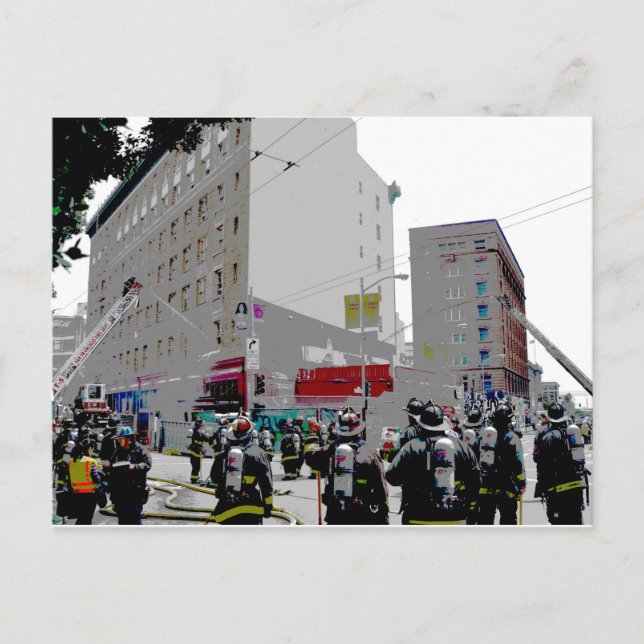 San Francisco Fire på scenen Vykort (Framsida)