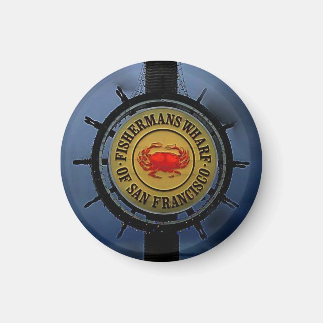 San Francisco Fishermans Wharf #2 Magnet (Framsidan)
