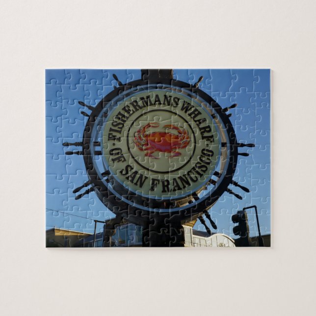 San Francisco Fishermans Wharf Jigszle Puzzle Pussel (Horisontell)