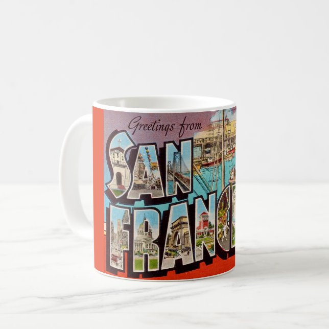 San Francisco Fishermans Wharf Kaffemugg (Framsida vänster)
