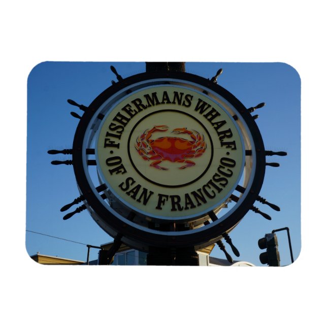 San Francisco Fishermans Wharf Photo Magnet (Horisontell)
