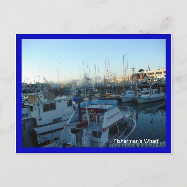San Francisco Fisherman's wharf Vykort (Framsida)