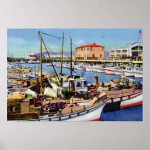 San Francisco fiskare hamnplats Poster