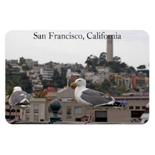 San Francisco Fiskmås Premium Flexi Magnet