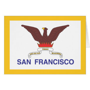 San Francisco flagga Hälsningskort