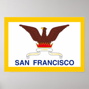 San Francisco Flagga Poster