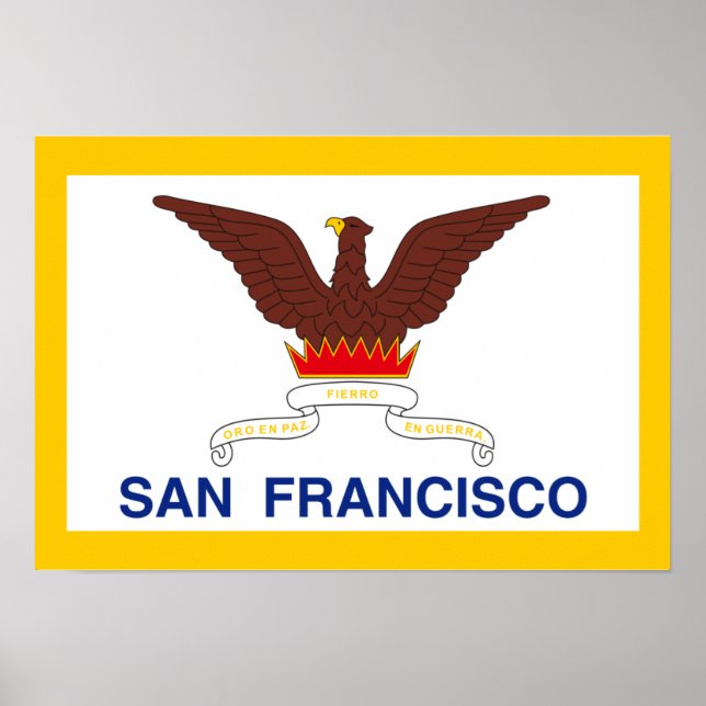 San Francisco Flagga Poster (Framsidan)