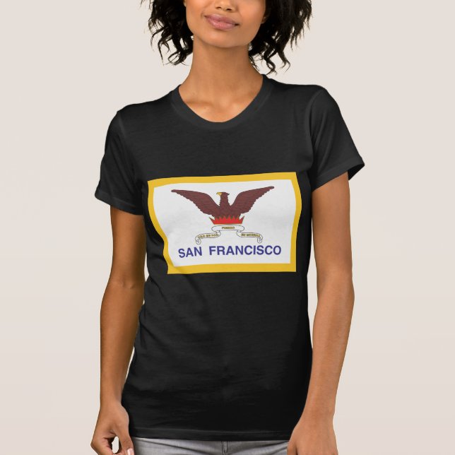 San Francisco flagga T-shirt (Framsida)