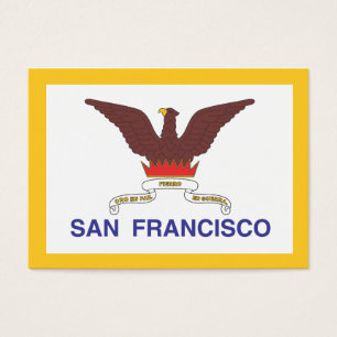 San Francisco flagga Visitkort