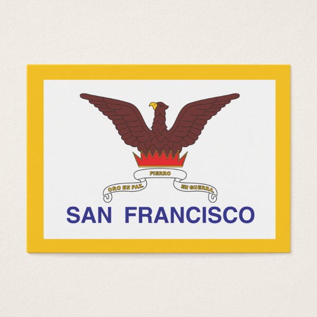 San Francisco flagga Visitkort (Framsidan)