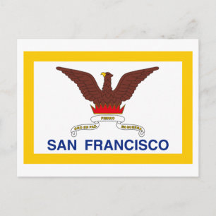 San Francisco Flagga Vykort