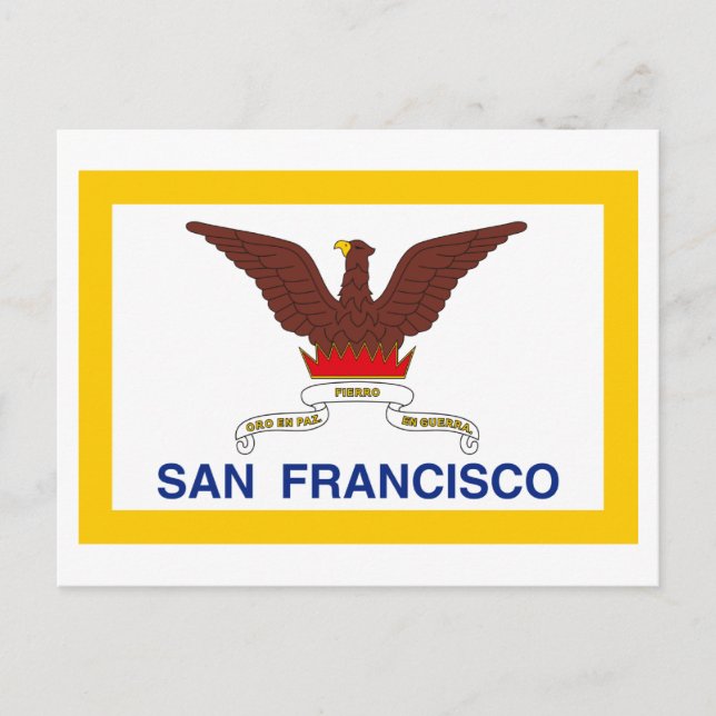 San Francisco Flagga Vykort (Framsida)