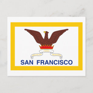 San Francisco Flagga Vykort
