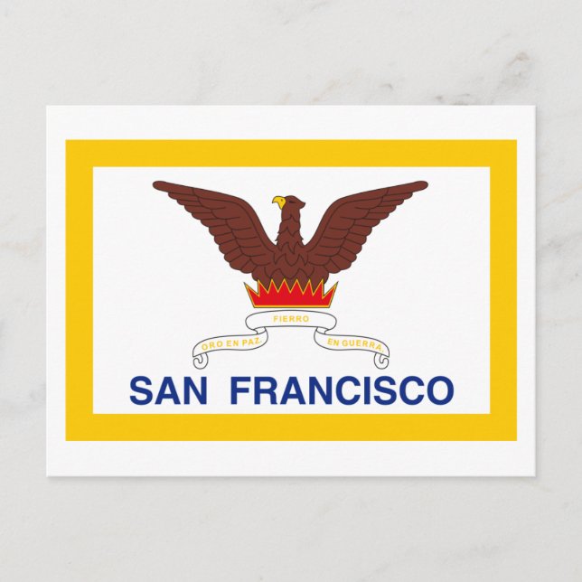 San Francisco Flagga Vykort (Framsida)