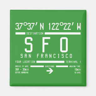 San Francisco-flygplatskod Magnet