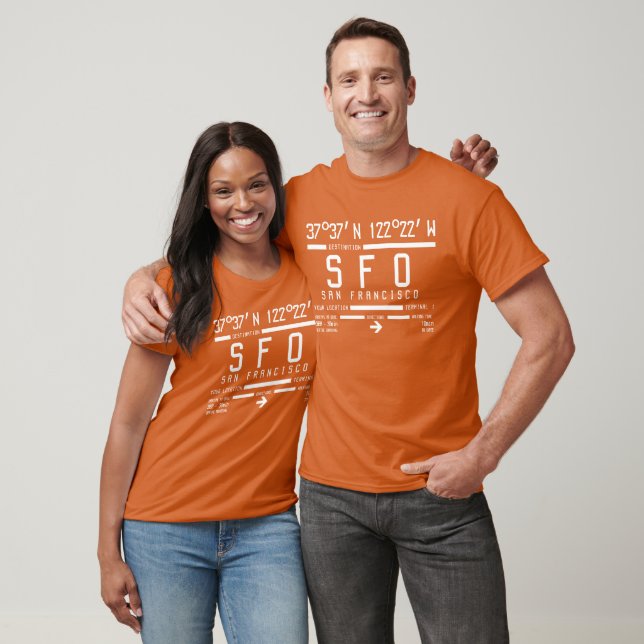San Francisco-flygplatskod T-shirt (Unisex)