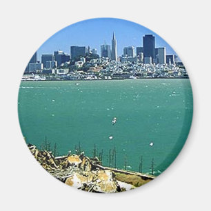 San Francisco från Alcatraz Magnet