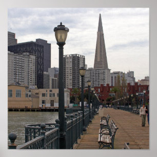 San Francisco från pir 39 Poster