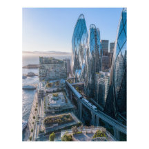 San Francisco Futuristisk Stad Oceanutsikt