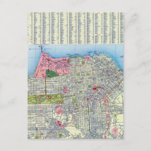 San Francisco Gatukarta Vykort